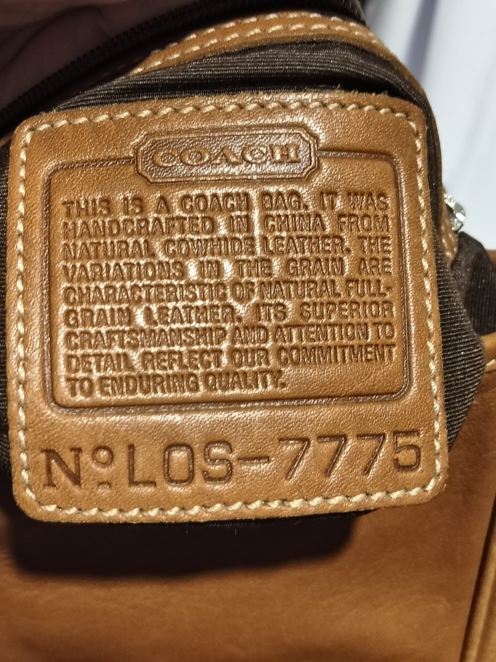 Coach Tan Leather Shoulder Bag 2000 Vintage - Picture 11 of 11